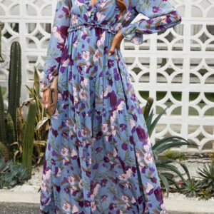 Abito lungo floreale