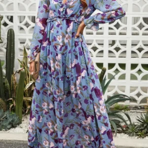 Abito lungo floreale