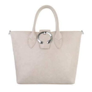 Borsa grigia con fibbia