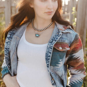 Giacca motivo azteco