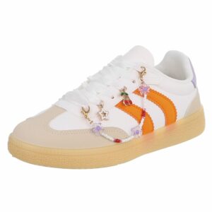 Sneaker summer Arancione con catena decorativa